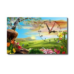 Đồng hồ tranh Thiên nhiên tươi đẹp Dyvina B1525-99