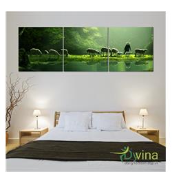 Đồng Hồ Tranh Dyvina 3T4040-33 Chiều về