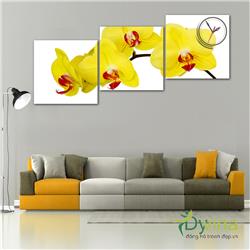 Đồng Hồ Tranh Dyvina 3T4040-31 Hồ điệp vàng