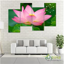 Đồng Hồ Tranh Dyvina 4T3060-19 Sen hồng