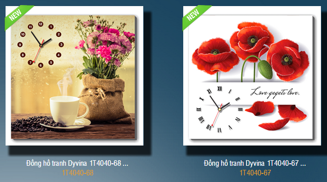 Tranh đồng hồ Dyvina - Qu&agrave; mừng t&acirc;n gia