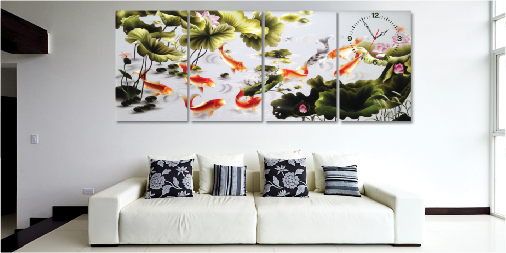 Tranh đồng hồ Dyvina - Qu&agrave; mừng t&acirc;n gia